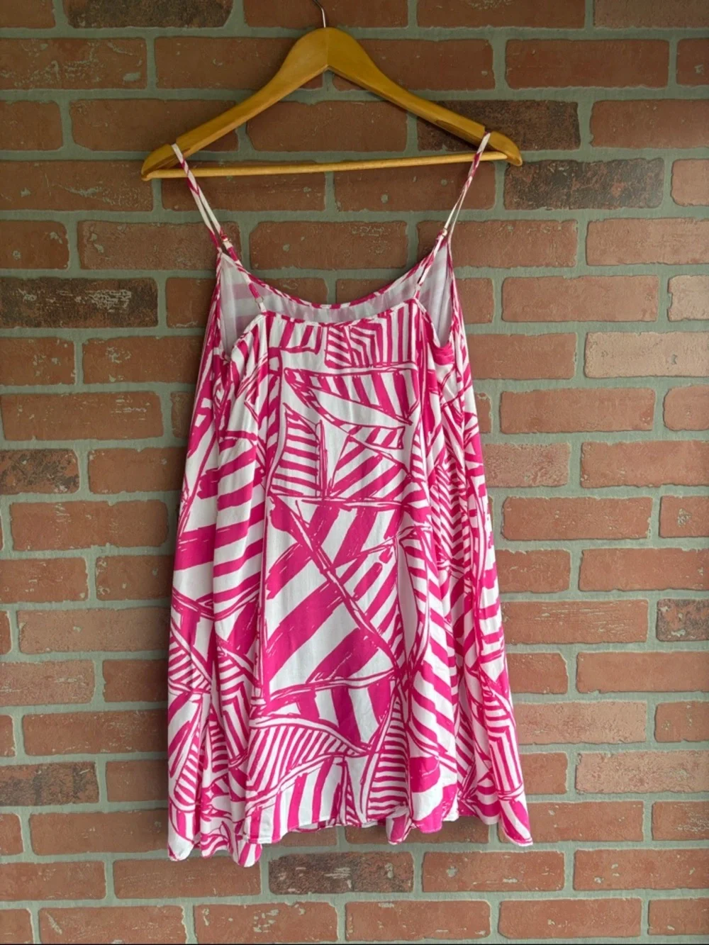 Lilly Pulitzer Daphne Capri Pink Yacht Sea Nautical Print Swing Slip Dress